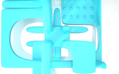 Abstract Architecture.Concep t of a modern building