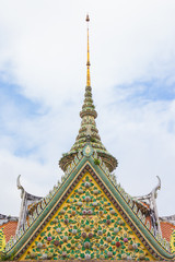 Fototapeta premium temple roof at wat arun, Thailand