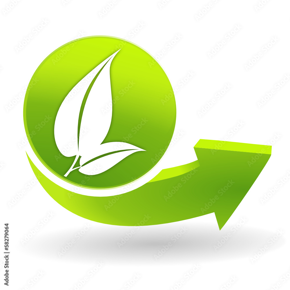 Poster nature sur symbole vert