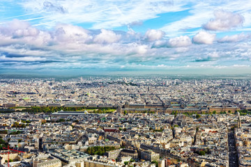Obraz premium Panorama of Paris from the Montparnasse Tower. France.