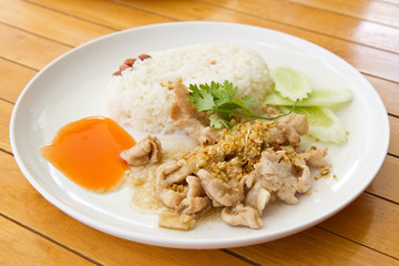 Shrimp paste Fried Rice Thailand food.