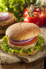 Organic Grilled Black Bean Burger