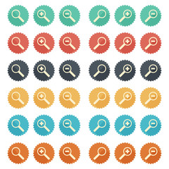 Flat Icon Magnifier