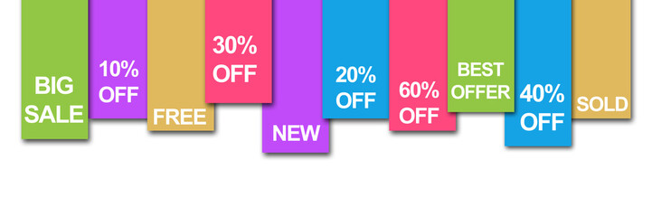 Colourful Stripe Banner Sale