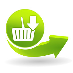 ajouter au panier sur symbole vert