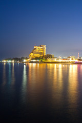 Fototapeta na wymiar Hua Hin city in twilight, Thailand