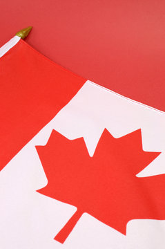 Canadian Maple Leaf red and white flag 