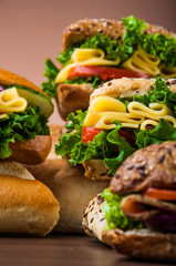 Light lunch with sandwich