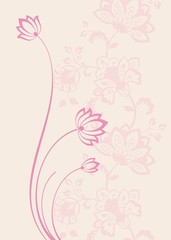 water lilies, wedding card design, India