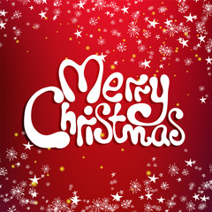 Merry christmas congratulation card