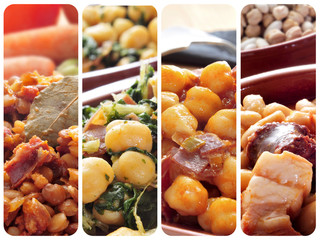 spanish legume stews collage