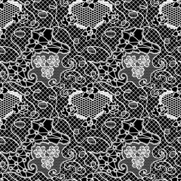 Lacy vintage gentle vector background. Seamless pattern.