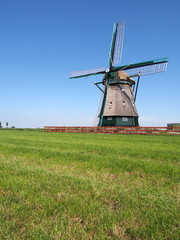 Fototapeta na wymiar Windmill at Beemster Polder, Netherlands