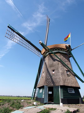 Windmill at Beemster Polder, Netherlands