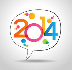 Vector 2014 Happy New Year background.