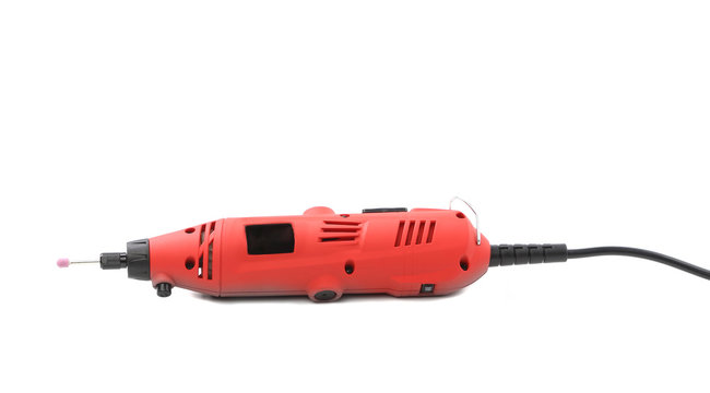 Mini drill with attachment.