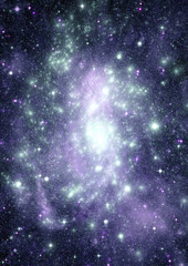 galaxy in a free space