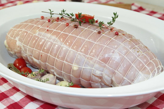 r&ocirc;ti de volaille