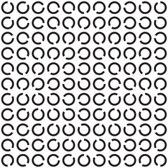 Rotating Rings, Optical Illusion, Vector Seamless Pattern.