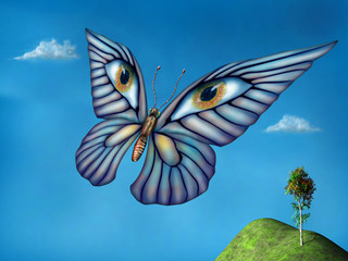 Surreal butterfly