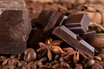 Chocolate and coffee