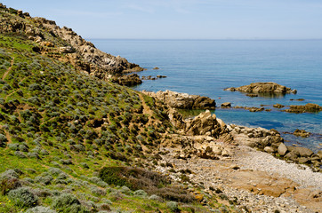 Sardegna, panoramica della spiaggia di Porto Tramatzu