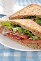 Bacon Lettuce and Tomato Sandwich