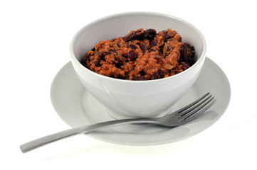 Bol de chili con carne