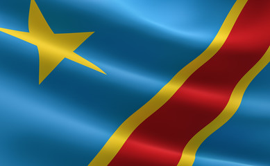 Democratic Republic of the Congo Flag