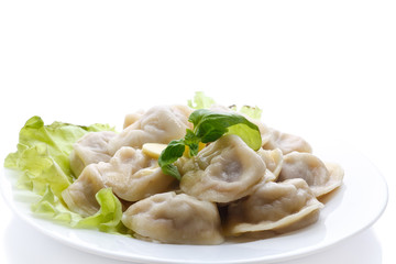 Boiled pelmeni