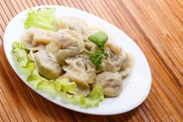 Boiled pelmeni