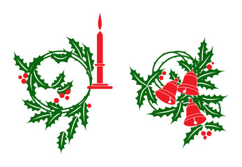 Christmas and New Year elements