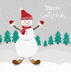 Christmas card in vector