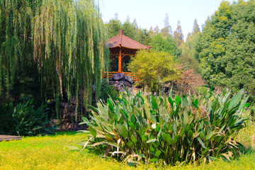 Landscape of West lake park. Hangzhou. China.