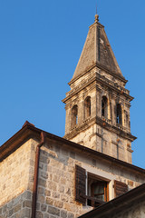 St. Nicholas Church in Perast. Kotor Bay, Adriatic Sea coast