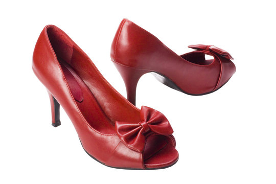Close-up of a pair of high heel shoes