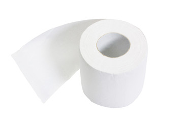 Close-up of a toilet paper roll