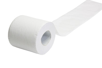 Close-up of a toilet paper roll