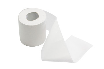 Close-up of a toilet paper roll