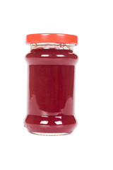Close-up of a bottle of jam