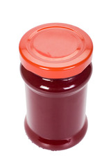 Close-up of a bottle of jam