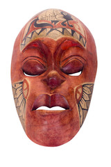 Close-up of a tribal mask