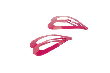Close-up of heart shaped hair clips