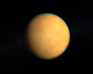 Obraz premium The Saturn Moon Titan
