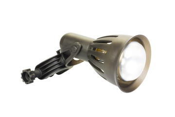 Close-up of an illuminated stage light