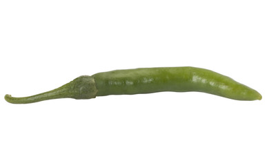 Close-up of a green chili pepper