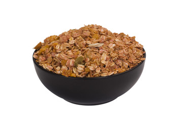 Close-up of a bowl of mixed flakes
