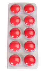 Close-up of tablets in a blister pack