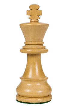 Close-up of a king chess piece