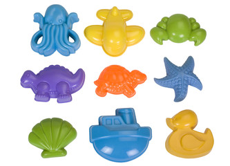 Close-up of assorted toys